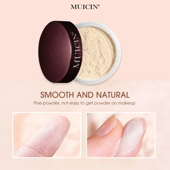 Muicin Translucent Loose Setting Powder Lightweight Matte Makeup Finishing Powder