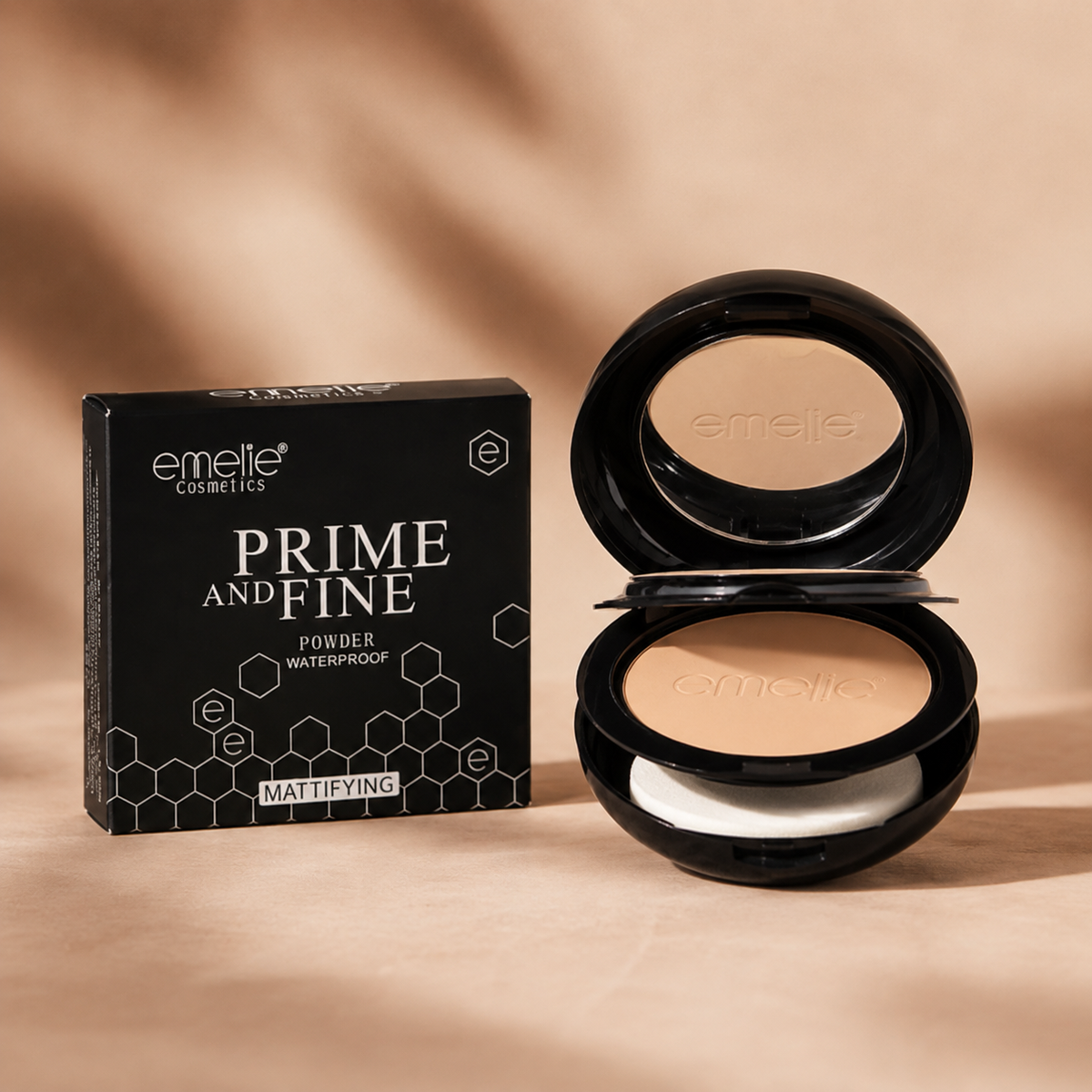 Emelie Cosmetics Prime & Fine Mattifying Compact Powder