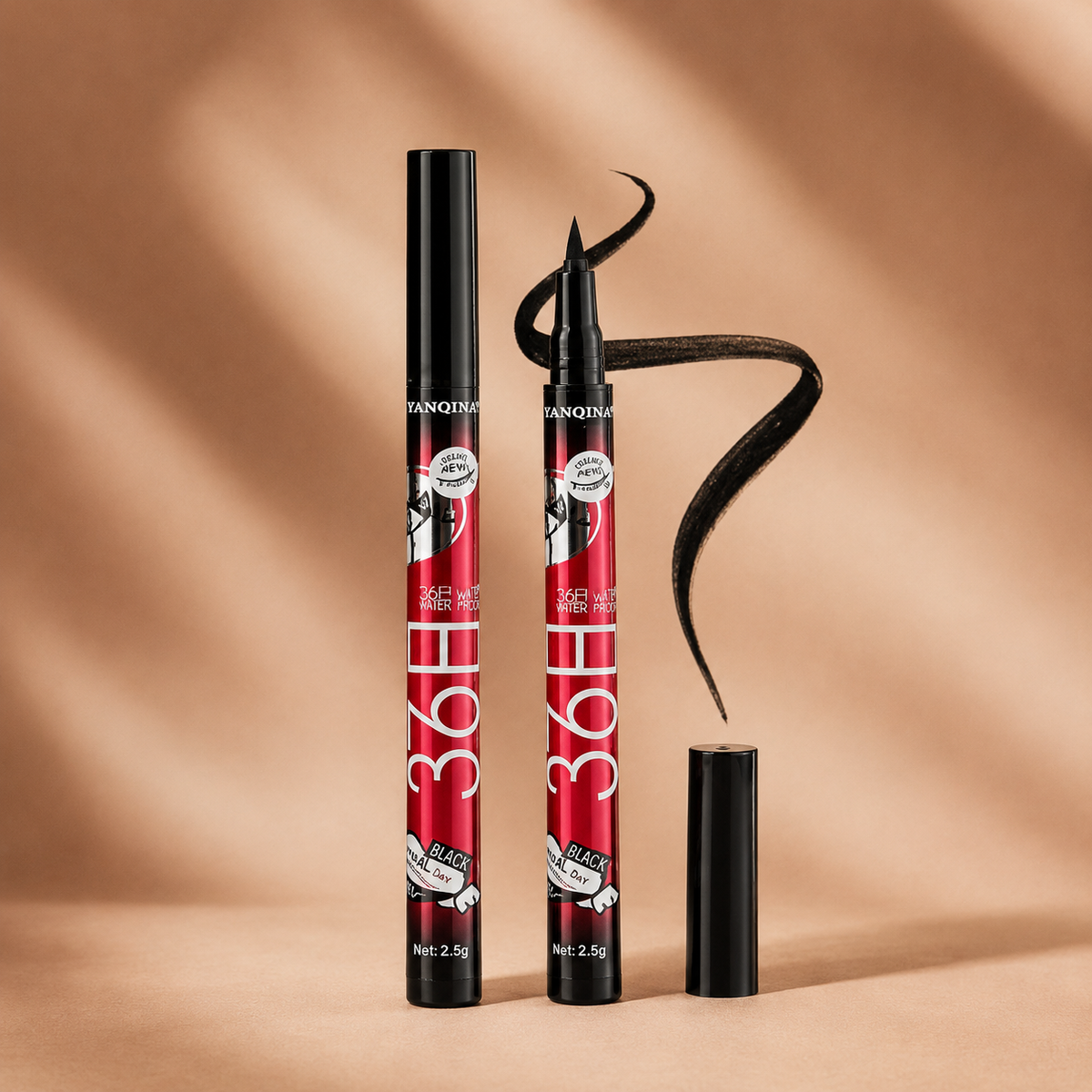 Yanqina Eyeliner Marker – Black | 36H Waterproof Long-Lasting Eyeliner