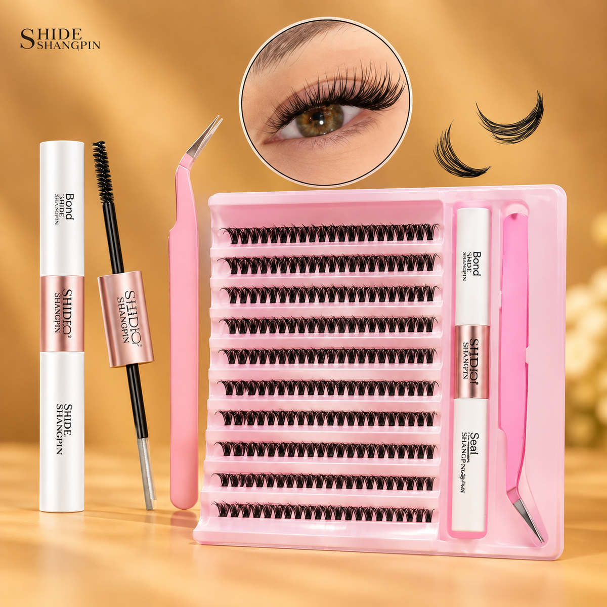 DIY Cluster False Eyelashes 30D – 200PCS | Natural Volume Lash Extensions 8–16mm