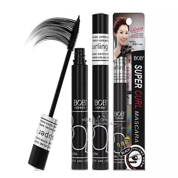 BOB Super Curl Mascara – Waterproof Black | Long-Lasting Eye Mascara