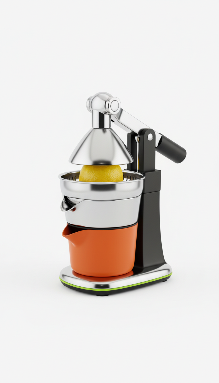 Stainless Steel Citrus Press With Ergonomic Handle