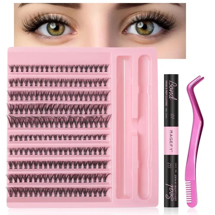 DIY Cluster False Eyelashes 30D – 200PCS | Natural Volume Lash Extensions 8–16mm